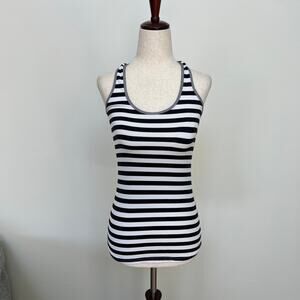 LULULEMON Women's Cool Racerback In Apex Stripe Black White